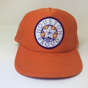 Vintage Houston proud SnapBack mesh trucker cap